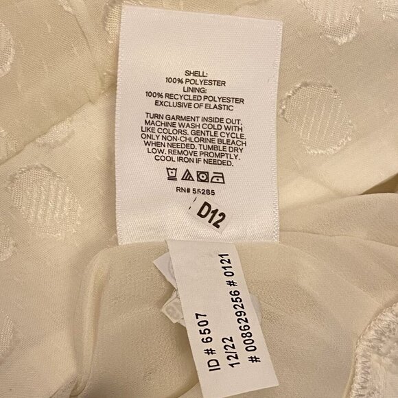 Express Women’s Polka Dot One Shoulder Banded Bottom Top Swan Size XL NWT $68 - Picture 16 of 16